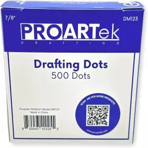 Proartek PK00027 모델 DM123 제도 점 500개 7/8인치 직경 저점착 쉽게 제거되며 잔여물이 남지 않음