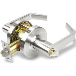 Inox Hardware 상업용 원통형 레버 튼튼한 새틴 UL 논핸드 준수 26D 내화성 ADA 2등급 도어 교실 핸들 BL07 INOX 3시간 크롬