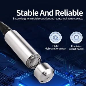 0-1m 3m 5m 10m4-20mA 액체 레벨 센서 트랜스미터 0-10V 출력 압력 변환기 IP68 0-3.3V RS485