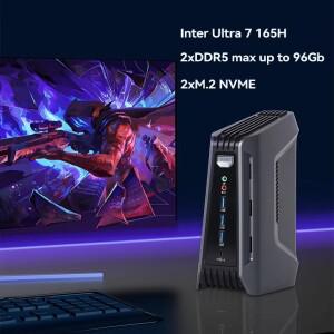 아이트랙트 게이밍 미니 소형 PC 인텔 코어  7 255H AI 아크 그래픽 DDR5 2x2.5G I226V 랜 HD DP 썬더볼트4
