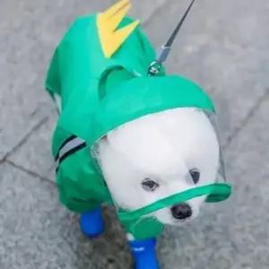 [반려] 강아지 하네스 일체형 우비 소형견 강아지 비옷 레인코트