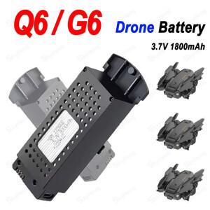 G6 드론 배터리 교체용 리포 8K 5G 전문 HD 항공 예비 부품 G6/Q6 용 3.7V 1800mAh  Q6 프로