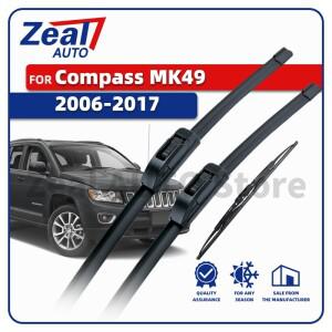LHD 전면 후면 와이퍼 블레이드 Jeep Compass MK1 MK49 2006-2017 2007 2012 앞 유리 22 20 11 액세서리