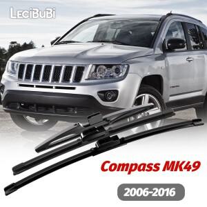 지프 컴패스 MK49 2006-2016 2007 2013용 전면 및 후면 앞 유리 와이퍼 블레이드 1세트