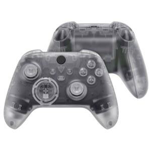 eXtremeRate xbox 호환용 시리즈 컨트롤러용 세트 플레이트 무선 커버 레일 전면 코어 사이드 교체 투명 컨트 후면 그립 버튼 액세서리