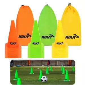 드리블 축구콘 연습콘 라바콘 가방 세트 30cm 10개입 공놀이 체육대회용