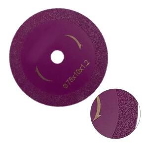 1pc 75mm 커팅 디스크 다이아몬드 대리석 톱날 유리 옥 세라믹 타일 앵글 그라인더 절단용 특수 휠