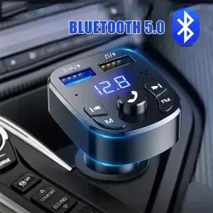 자동차 블루투스 음악 어댑터 FM 송신기 수신기 키트 MP3 오디오 플레이어 핸즈프리 3.1A USB 고속 충전기