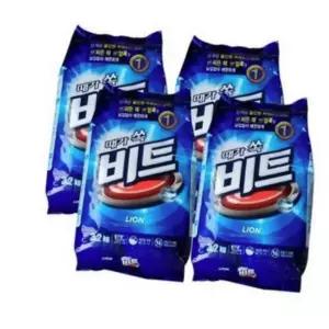 (다올)비트 세탁세제 3.2kg 4묶음 찌든때 얼룩제거 딥클린