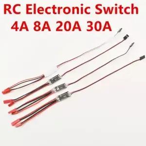 4A 8A 20A 30A RC 전자 스위치 안전 보호 원격 제어 AUX on/Off 자동차 트럭 보트 LED 라이트 드론