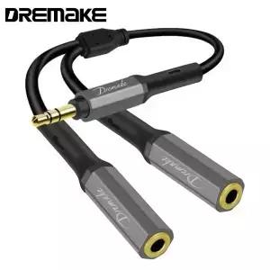 연장 케이블 3.5mm 여성용 스테레오 오디오 잭 어댑터 스마트 폰 MP3 태블릿 사운드 보조 Y 분배기 코드