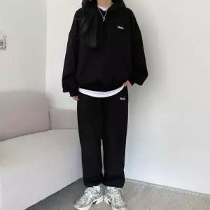 미니레터 후드 여성 데일리 트레이닝세트