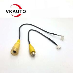 VKAUTO 알파인 KWE-CAM1D 스테레오 카메라 어댑터 RCA 비디오 케이블 연결 혼다 호환 도요타 스즈키 C6 핀