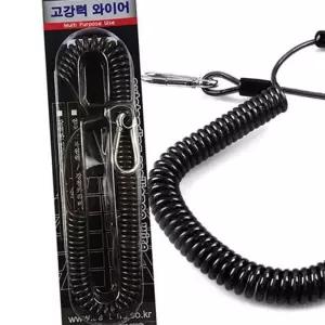 (올핀)고강력 와이어 로프 스프링줄 캐리어 분실방지