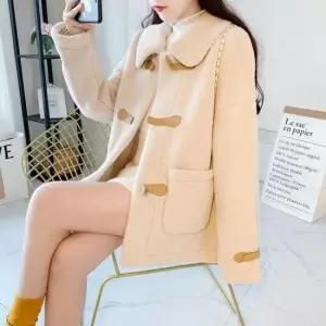 양털 겨울 하프코트 베이직 긴팔 아우터 SSH-154
