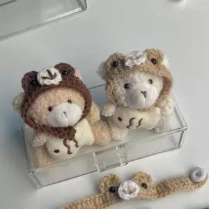 모루인형 옷 입히기 키링 니트 귀마개 귀도리