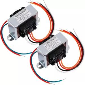 HVAC 용광로 멀티 탭을 위한 풋 마운트가 있는 2팩 40VA 제어 변압기 1차 120/208/240V 2차 24V 격리