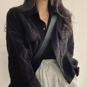 재킷 골덴 여성 긴팔 카라 간절기 셔츠 아우터
