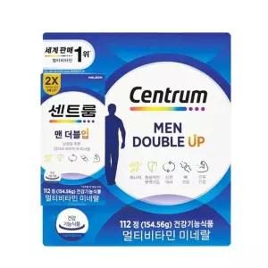 센트룸 맨 더블업 112정 멀티비타민남성 미네랄 포맨 종합 영양보조제 영양제 분보충제 보충제 기능성