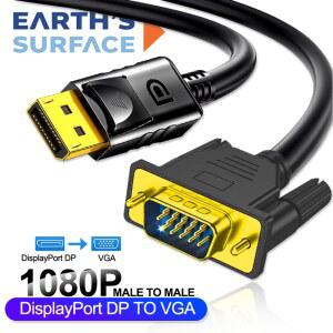 모니터연결선 디스플레이포트비디오 게이트웨이 비GA 케이블 1080P DP비GA 오디오 PC, 노트북, 데스크탑, 모니터, 프로젝터용 TV, 어댑터 비디오 수수