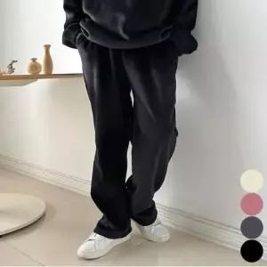 남자 기모바지 방한 와이드팬츠 골지 바지