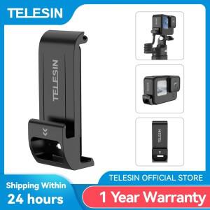 GoPro 9 10 11 12 용 TELESIN Hero 배터리 방수 측면 커버 간편한 탈착식 Type-C 충전 포트