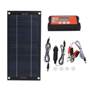 600W 태양광 패널 휴대용 키트 단결정 실리콘 충전 컨트롤러 자동차 선박 도구