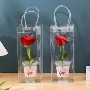 샴페인 PVC 35cm 보냉 아이스버킷 와인 쿨러 칠링백 용품 가방 꽃바구니