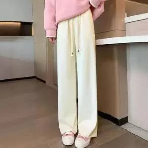 오버핏 밴딩바지 세미 캐쥬얼 배기팬츠 스판 여성바지