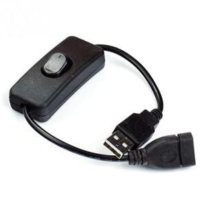 28cm USB 케이블 온/오프 스위치 포함 남성-여성 연장 인라인 로커 드라이빙 레코더 LED 데스크 램프 팬용