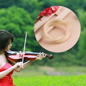 1헹크 바이올린 활털 범용 노랑화이트 현악기 부품