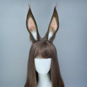 고퀄 토끼 머리띠 노란색 이어 크리스마스 부활절 Ears 다발