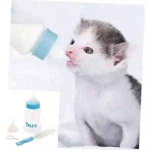 신생아 강아지 젖병 실리콘 고양이 젖병 휴대용 반려동물 분유