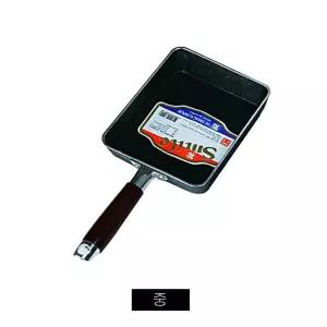 IOWFHM807 밀크 주방용품 나무손잡이 프라이 계란 팬 중 사각 후라이