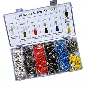 IKW9A28E8 압착터미널세트800pcs 전기단자키트 펜홀와이어단자 터미널단자키트 커넥터단자 스트리퍼 압착기