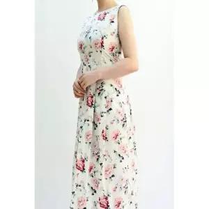 비꼴리끄 여성코튼 플로럴 민소매 원피스 B242WO3180 837927
