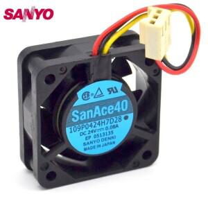서버 냉각 팬, PN: A90L-0001-044139 109P0424H7D28 4015 40mm 4cm DC24V 0.08A