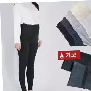 면 맘라인 겨울 임산부 레깅스 기모 국내생산 임부복