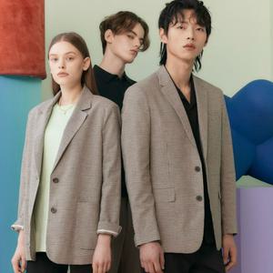 테이트 (남성) 세미오버핏체크자켓_KABS1-MJK020