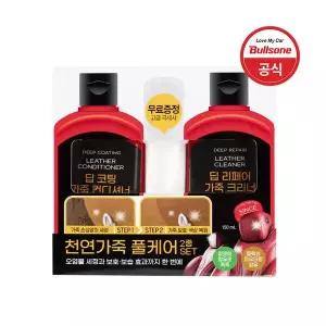 불스원 천연가죽 풀케어 150ml 2종 세트(크리너로션)