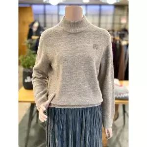 [올앤선드리]올앤선드리 세이브존01 알파카 로고 반넥 풀오버 니트 A5WAK411 (44294663)