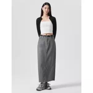에잇세컨즈 8SECONDS 경량 데님 롱스커트 라이트그레이 324727LPF2