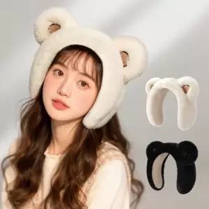 오너클랜 곰돌이귀마개 겨울 귀도리 귀돌이 곰머리띠 귀여운 방한 털 따뜻한 겨울필수템 퍼 귀덮개