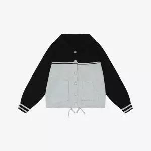 [모다아울렛][베스띠벨리]배색 후드버튼 가디건 BLCBX2976_CA