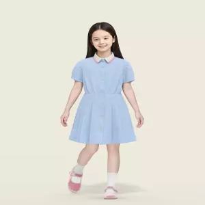 빈폴 키즈 BI5771G02Q 아동 피스 유아 샴브레이 시어서커 반소매 스카이 블루