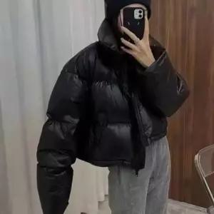 오너클랜 데일리 여성용 동절기 나들이 데이트 스타일링숏다운 블루종 재킷 점퍼 윈드브레이커