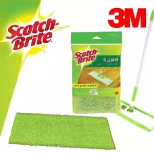 3M621 퀵스위퍼 극세사 융 리필패드 43x14cm청소용품 도구 물걸레포 바닥 밀대용