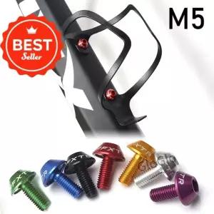 2개 자전거 물병 케이지 볼트 홀더 나사 알루미늄 합금 MTB 로드 M5 액세서리 수리 도구