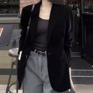 여성 벨벳 블레이저 벨벳자켓 아우터 자켓 오피스 재킷 가을