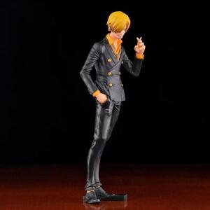 원피스 애니메이션 Vinsmoke Sanji 27cm PVC 액션 피규어 Grandista 흡연 삽입 모델 인형 장난감 어린이를